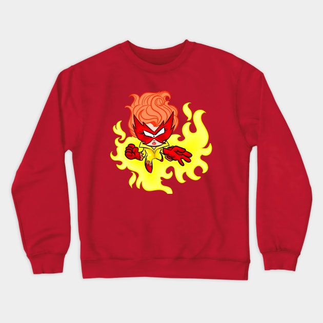 FireyCutie Crewneck Sweatshirt by BeefcakeBoss